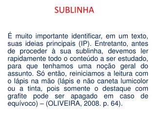 sublinha