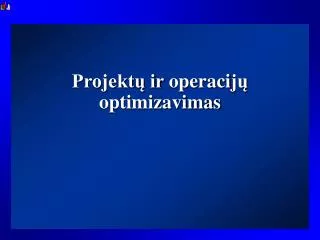 projekt ir operaci j optimizavimas