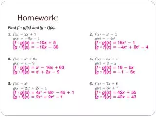 homework