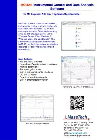 for MT Explorer 100 Ion Trap Mass Spectrometer