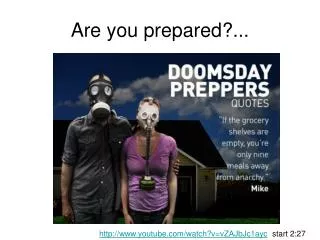 are you prepared