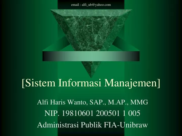 sistem informasi manajemen