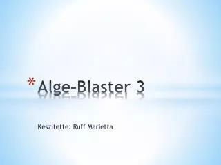 Alge-Blaster 3