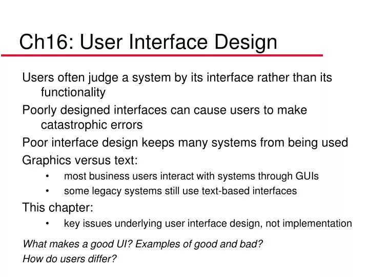 ch16 user interface design