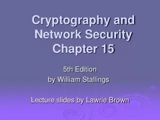 PPT - Cryptography And Network Security: Overview PowerPoint ...