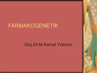 farmakogenet k