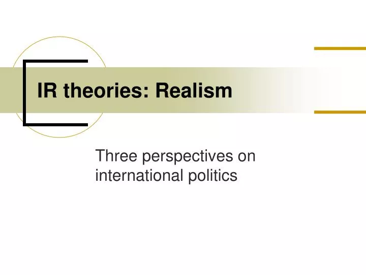 ir theories realism