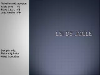 lei de joule