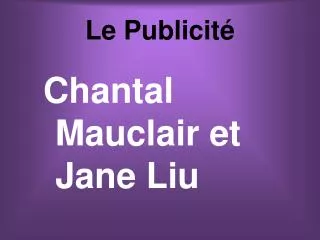 le publicit