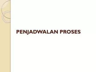 penjadwalan proses