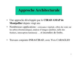 approche architecturale