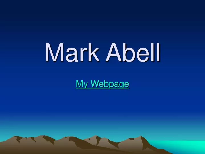 mark abell