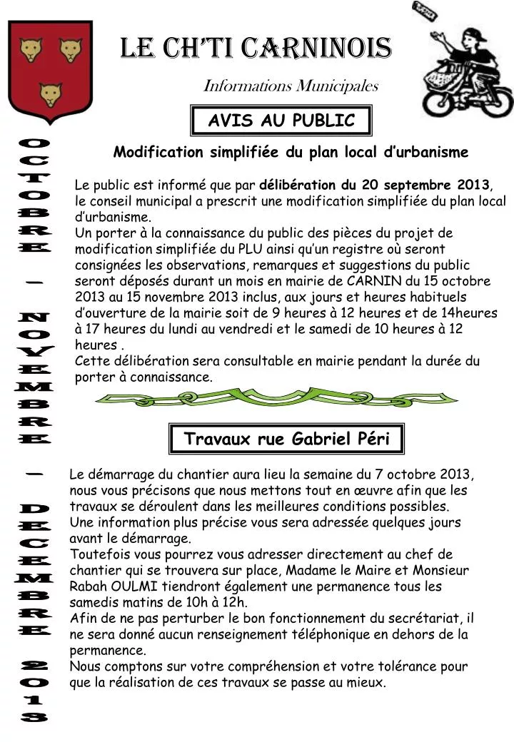 le ch ti carninois informations municipales