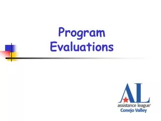 Program Evaluations