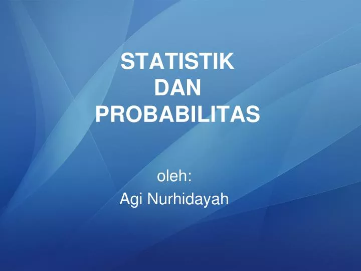 statistik dan probabilitas