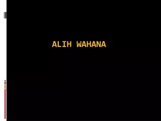 alih wahana