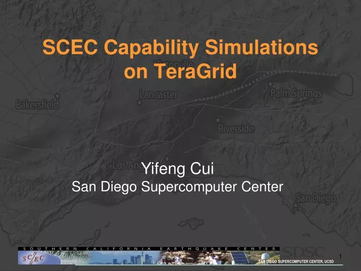 scec capability simulations on teragrid