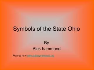Symbols of the State Ohio