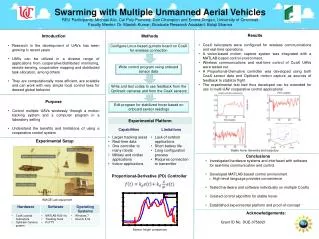 Swarming with Multiple Unmanned Aerial Vehicles