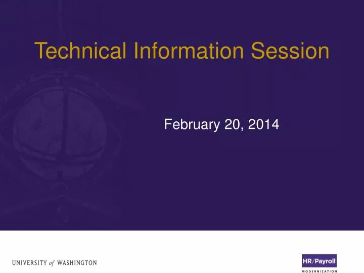 technical information session