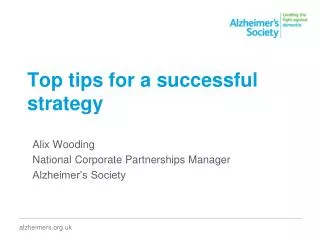 Top tips for a successful strategy