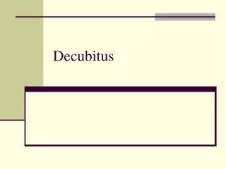 decubitus