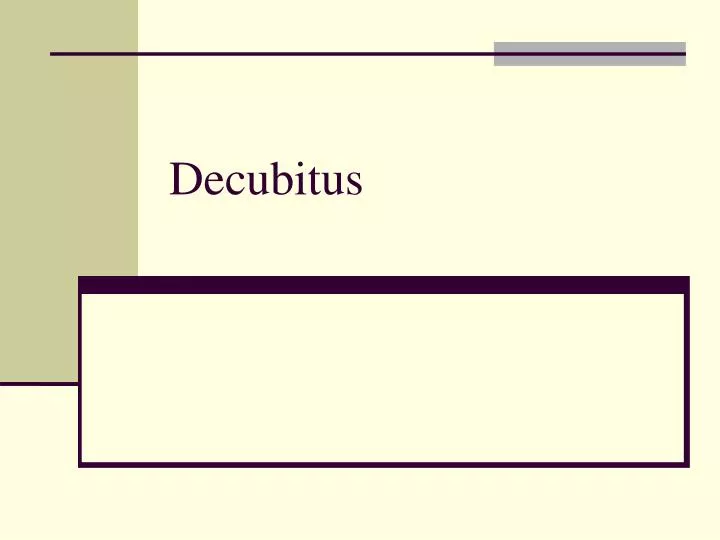 decubitus