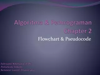 algoritma pemrograman chapter 2