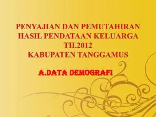 a data demografi