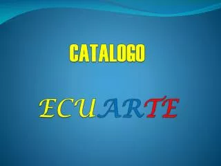 catalogo ecu ar te