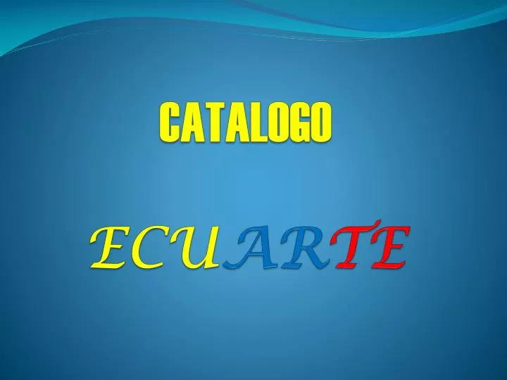 catalogo ecu ar te