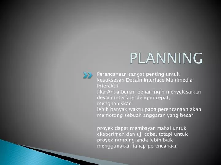 planning