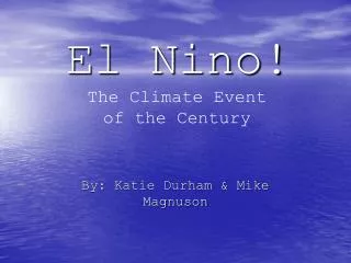 el nino