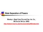 State Separation of Powers - slide 1