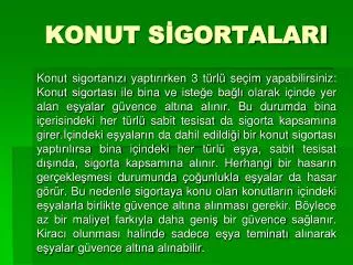 konut s gortalari