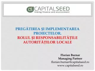 preg tirea i implementarea proiectelor rolul i responsabilit ile autorit ilor locale