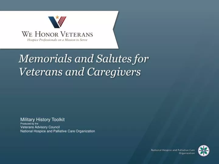 memorials and salutes for veterans and caregivers