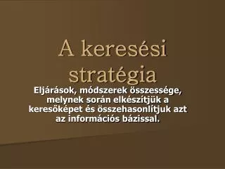 a keres si strat gia