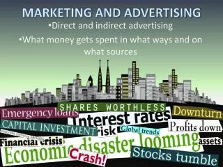 MARKETING AND ADVERTISING