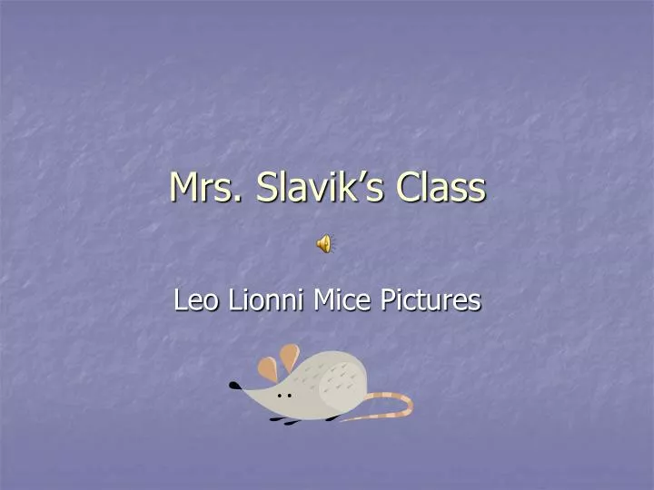 mrs slavik s class