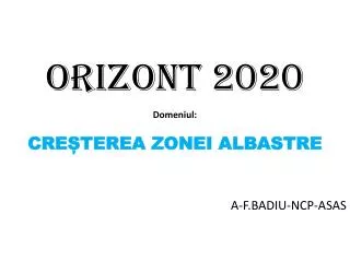 orizont 2020