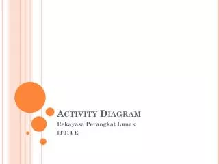 activity diagram