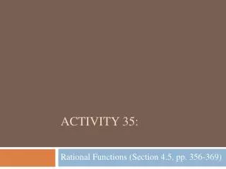 Activity 35: