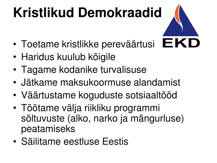 kristlikud demokraadid