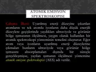 atomik emisyon spektroskopisi