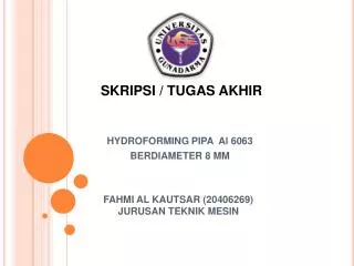 fahmi al kautsar 20406269 jurusan teknik mesin