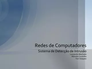 redes de computadores