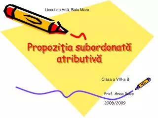 propozi ia subordonat atributiv