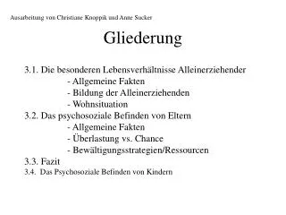 gliederung