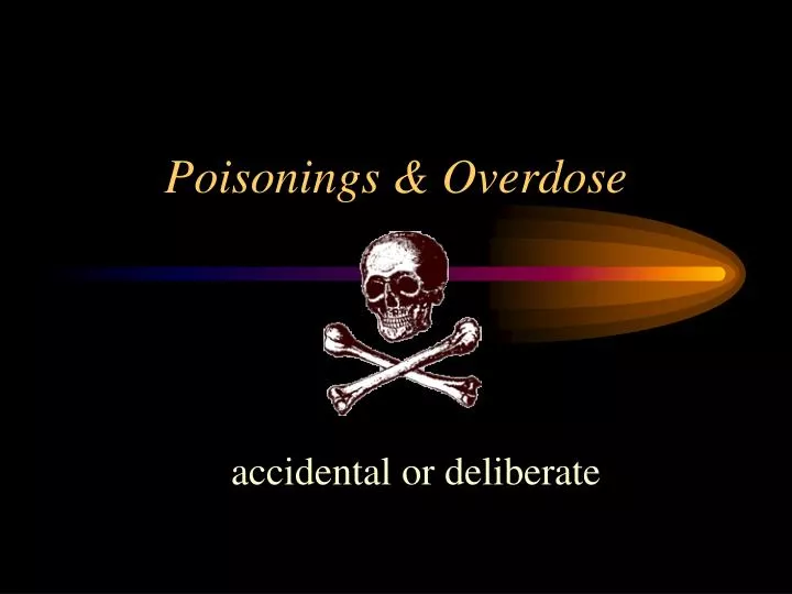 poisonings overdose